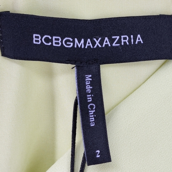 BCBG Max Azria Women's Sleeveless Asymmetrical V-Neck Mini Dress-  2 - Picture 4 of 8